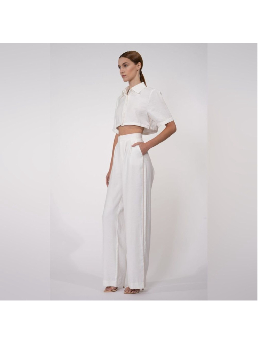 NWT Nonchalant Rosalie Pants in white - small